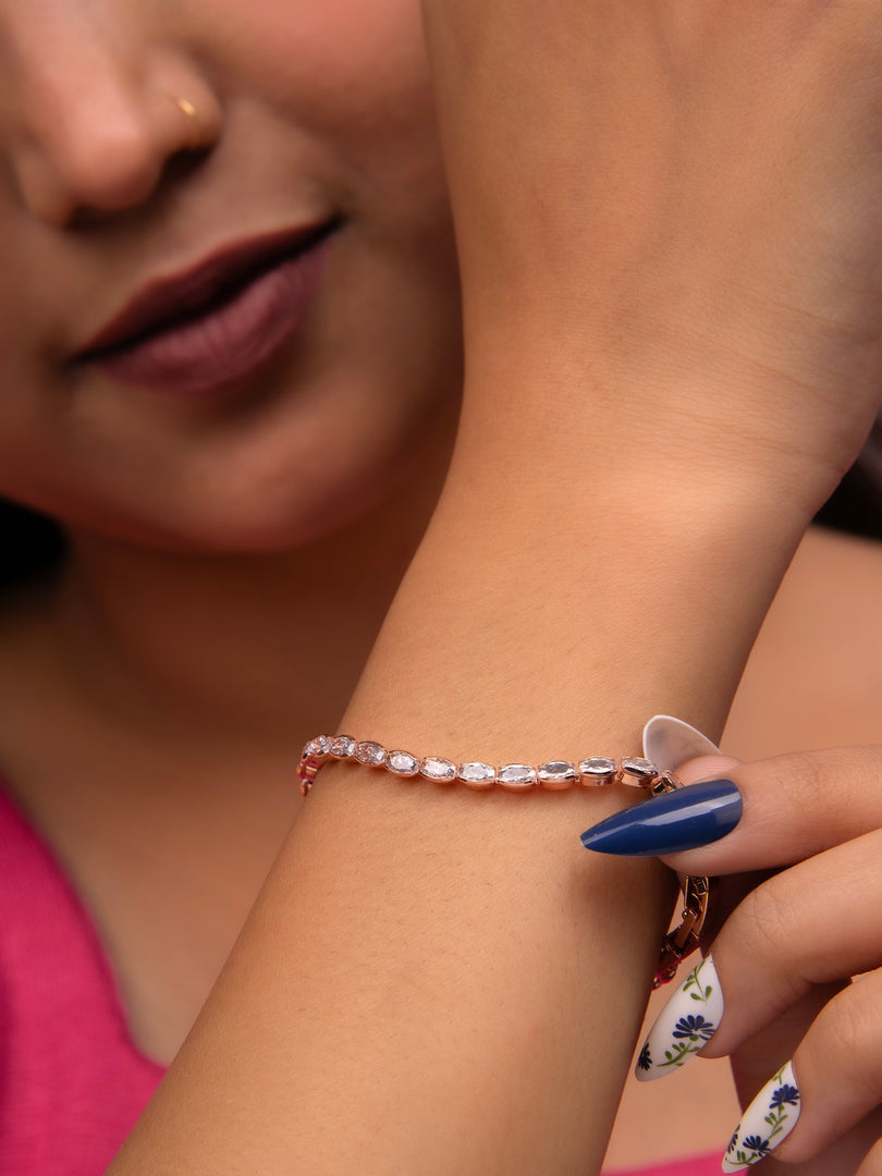 dazzling oval-cut crystals Bracelet