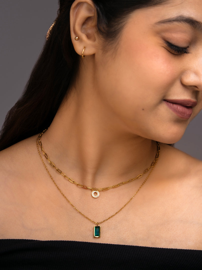 Serena Dual Charm Necklace