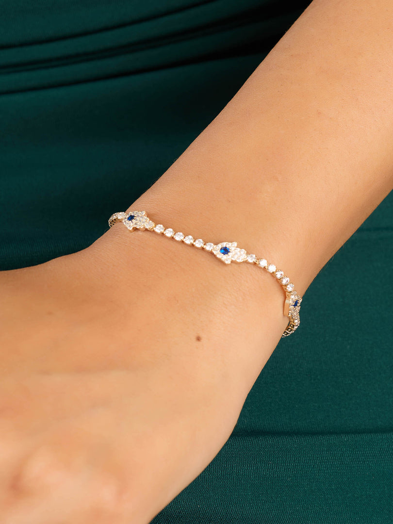 Midnight Aura Tennis Bracelet