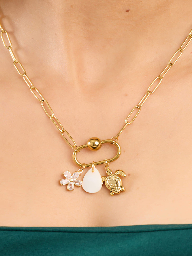 Isla Charm Link Necklace