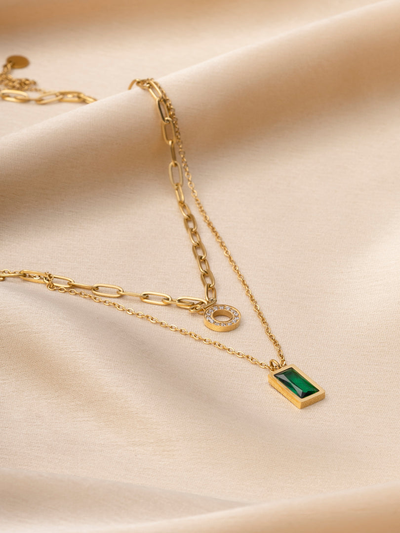 Serena Dual Charm Necklace
