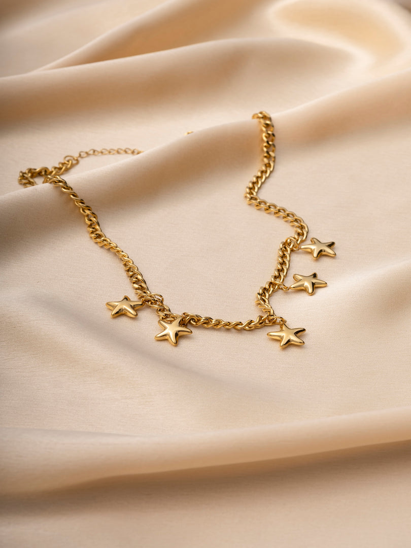 Star Charm Gold Chain Necklace