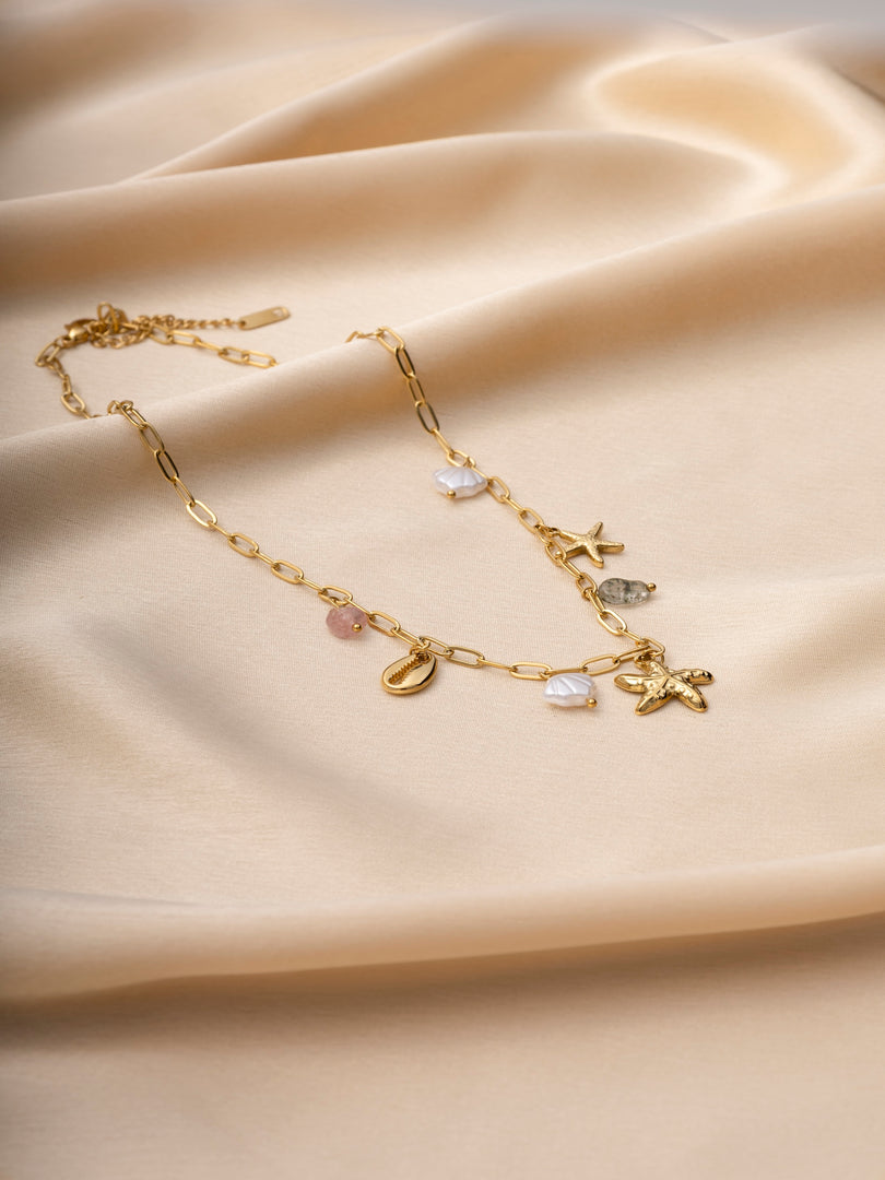 Dainty Ocean Charms Necklace