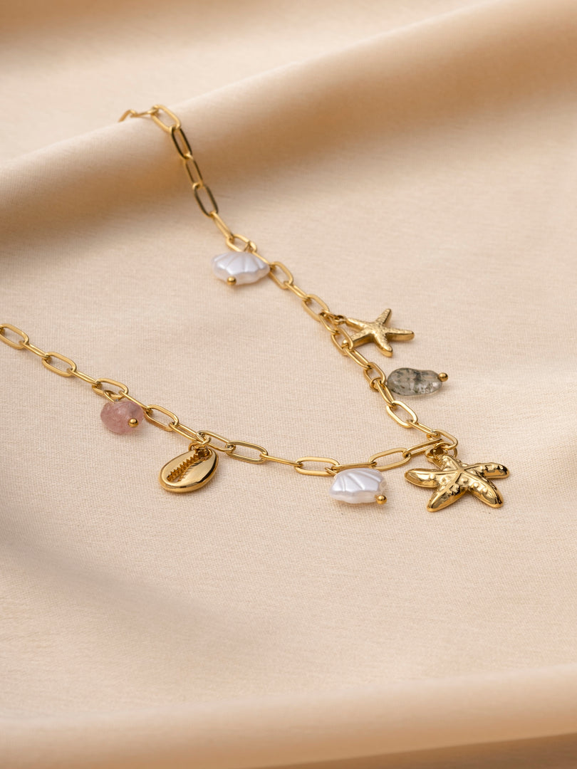 Dainty Ocean Charms Necklace