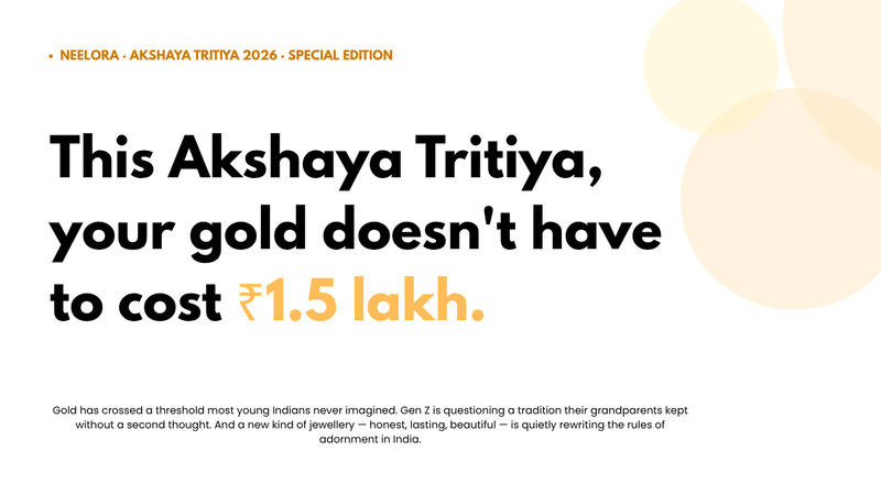 This Akshaya Tritiya, your gold doesn't have to cost ₹1.5 lakh.