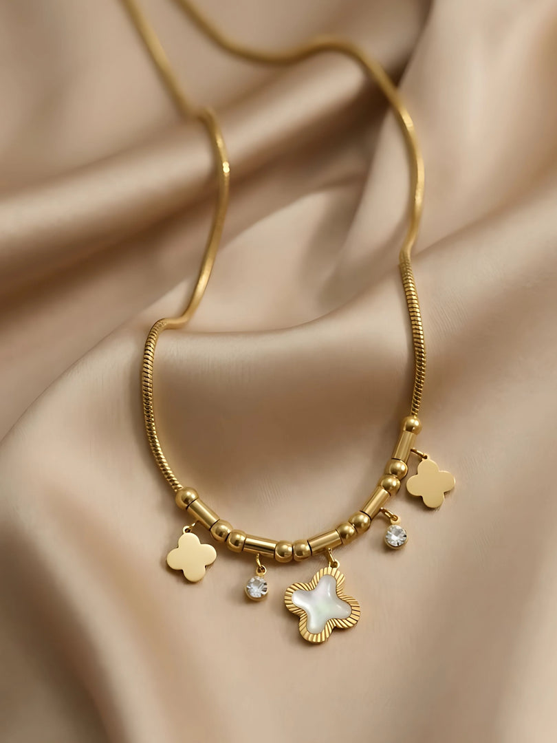 Lucky Clover Charm Necklace