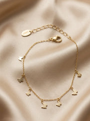 Golden Flutter Charm Bracelet