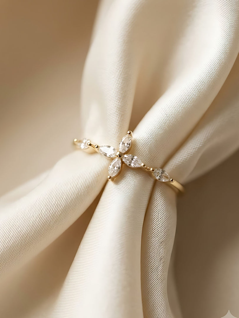 Celestial Star Crystal Open Ring