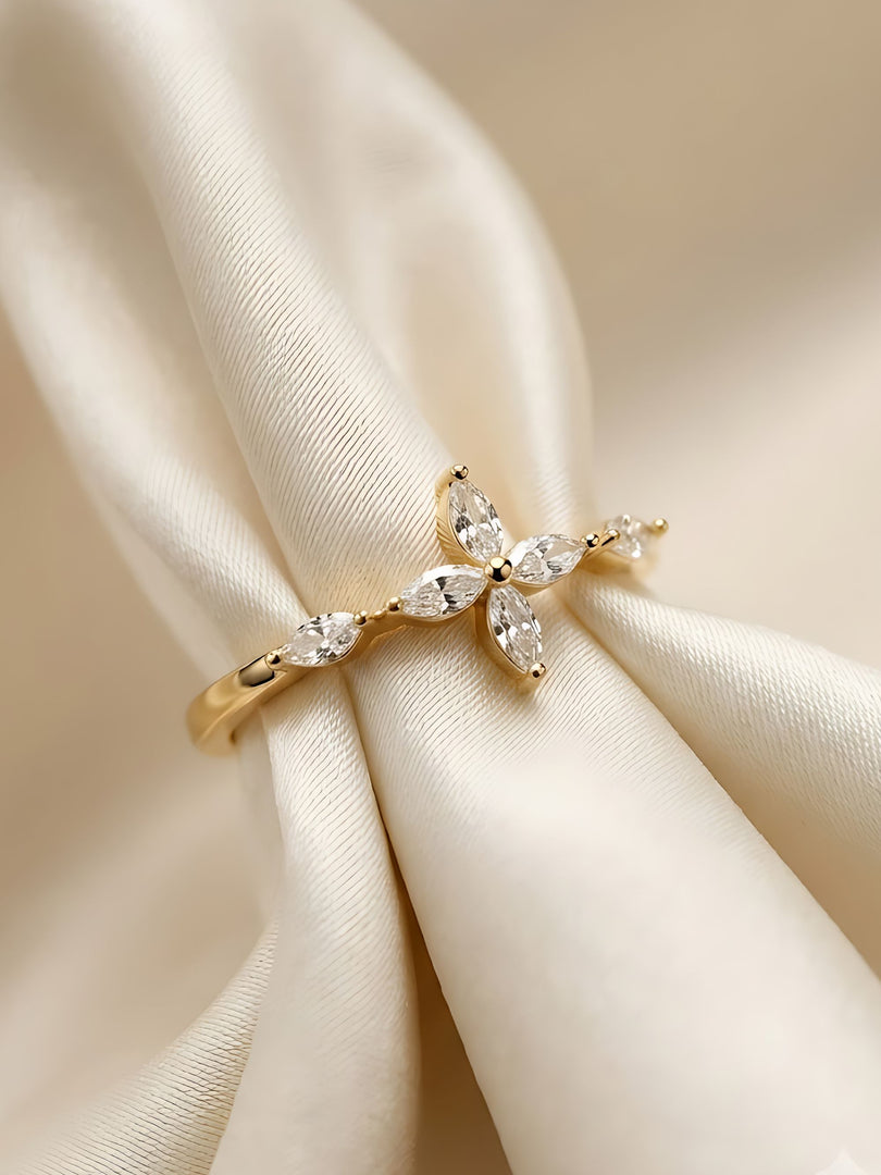 Celestial Star Crystal Open Ring