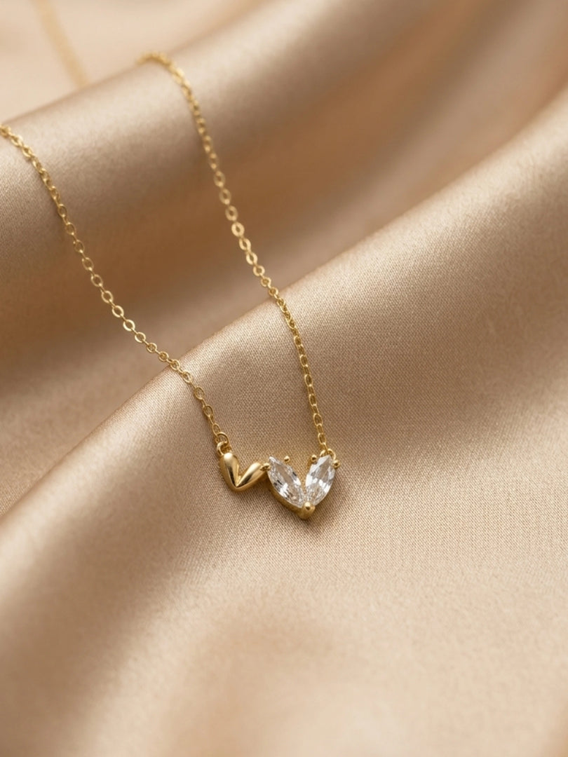 Heart Marquise Crystal Necklace