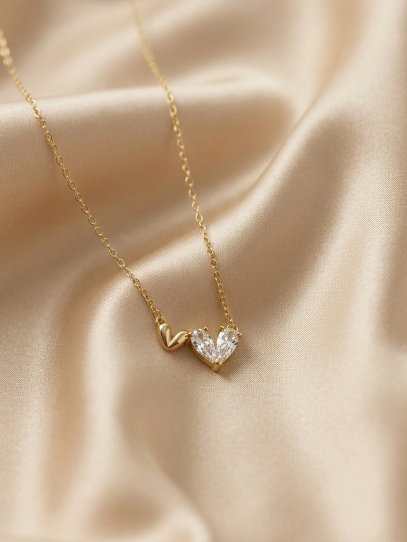 Heart Marquise Crystal Necklace