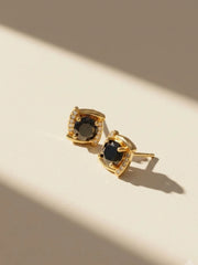 Midnight Halo Stud Earrings