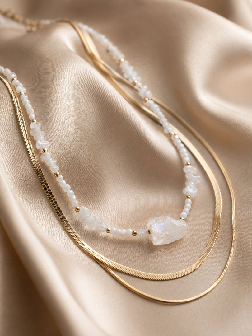 Luna Quartz Layered Necklace