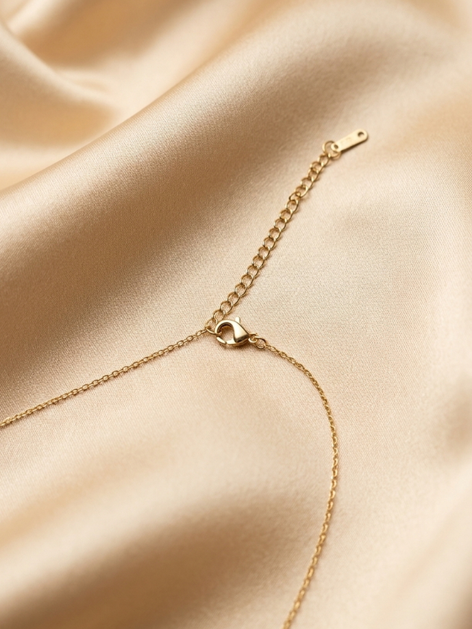 Crystal Bloom Stem Necklace
