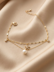 Starfish Pearl Double Layer Bracelet