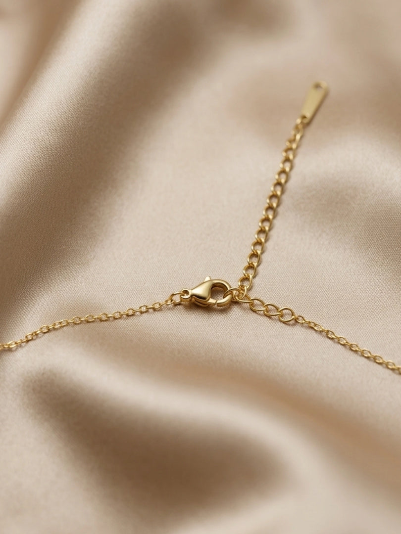 Butterfly Solitaire Pendant Necklace