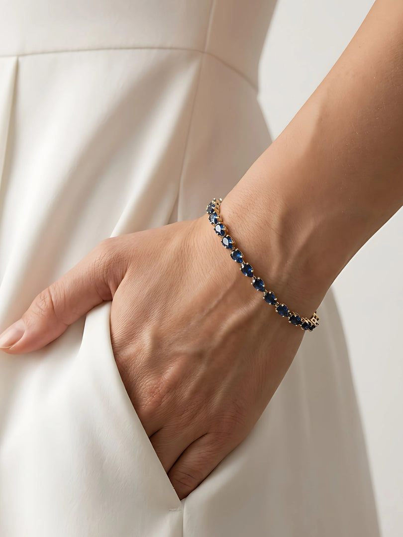 Midnight Sapphire Tennis Bracelet
