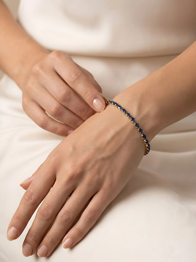 Midnight Sapphire Tennis Bracelet
