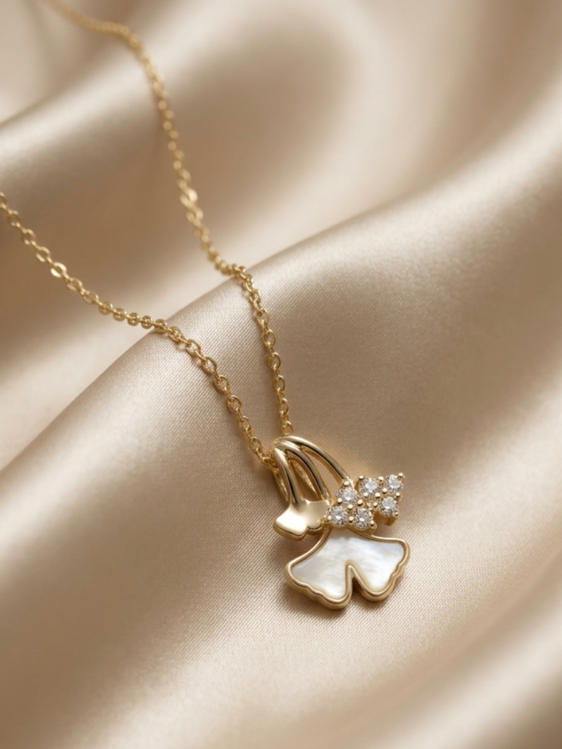 Golden Leaf Grace Necklace