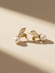 Pearl Cherry Stud Earrings
