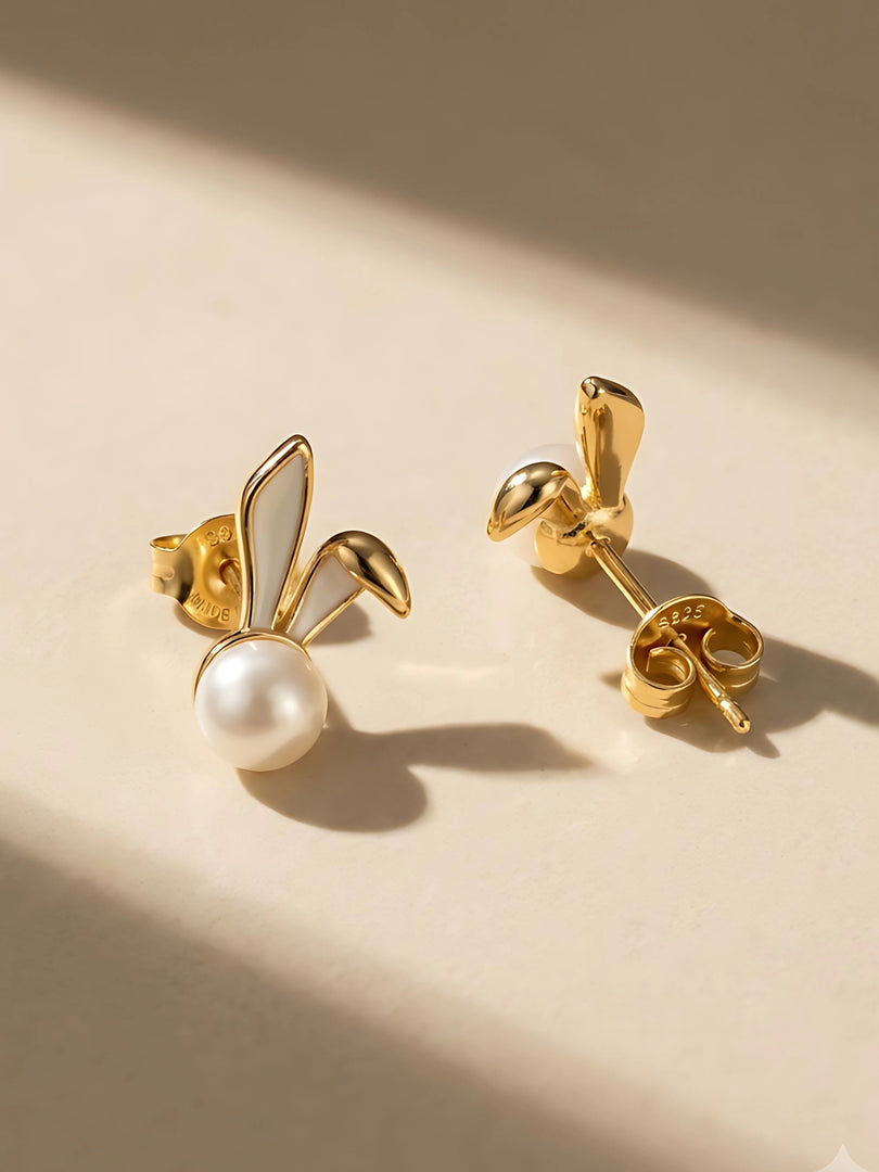 Pearl Cherry Stud Earrings