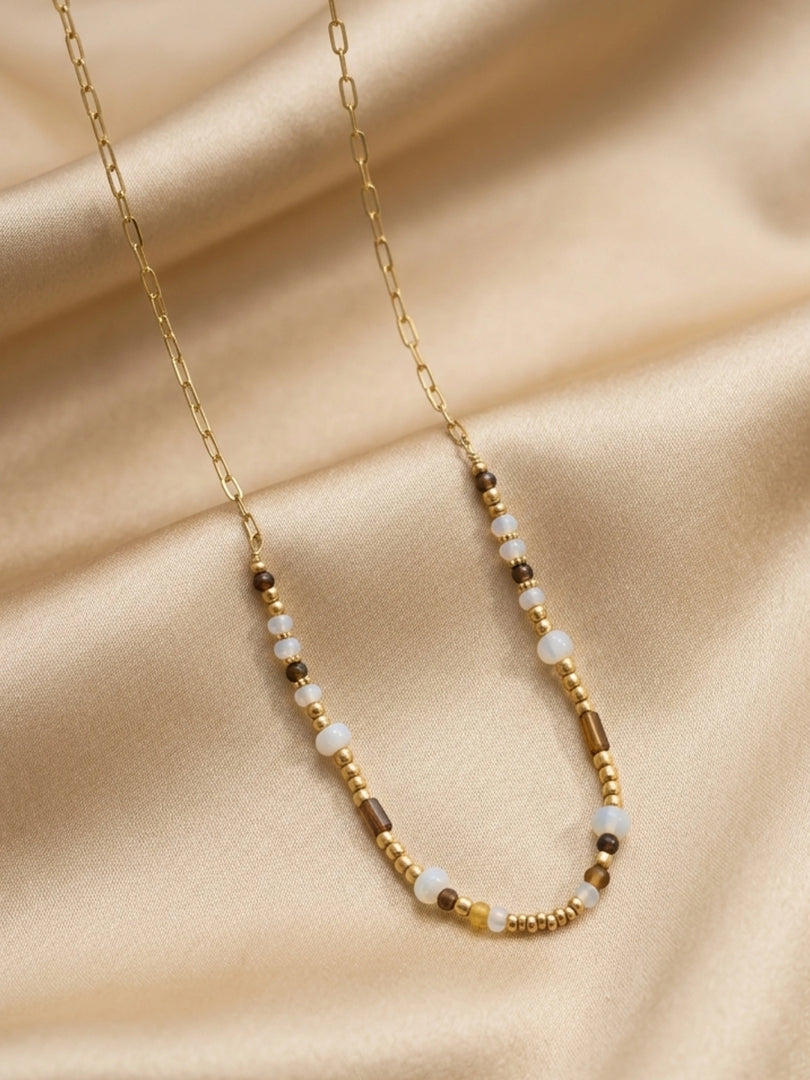 Aurora Beaded Chain Necklace