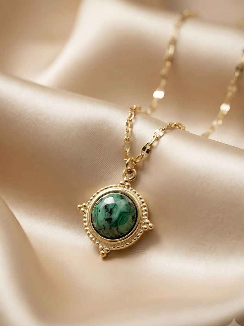 Emerald Aura Pendant Necklace