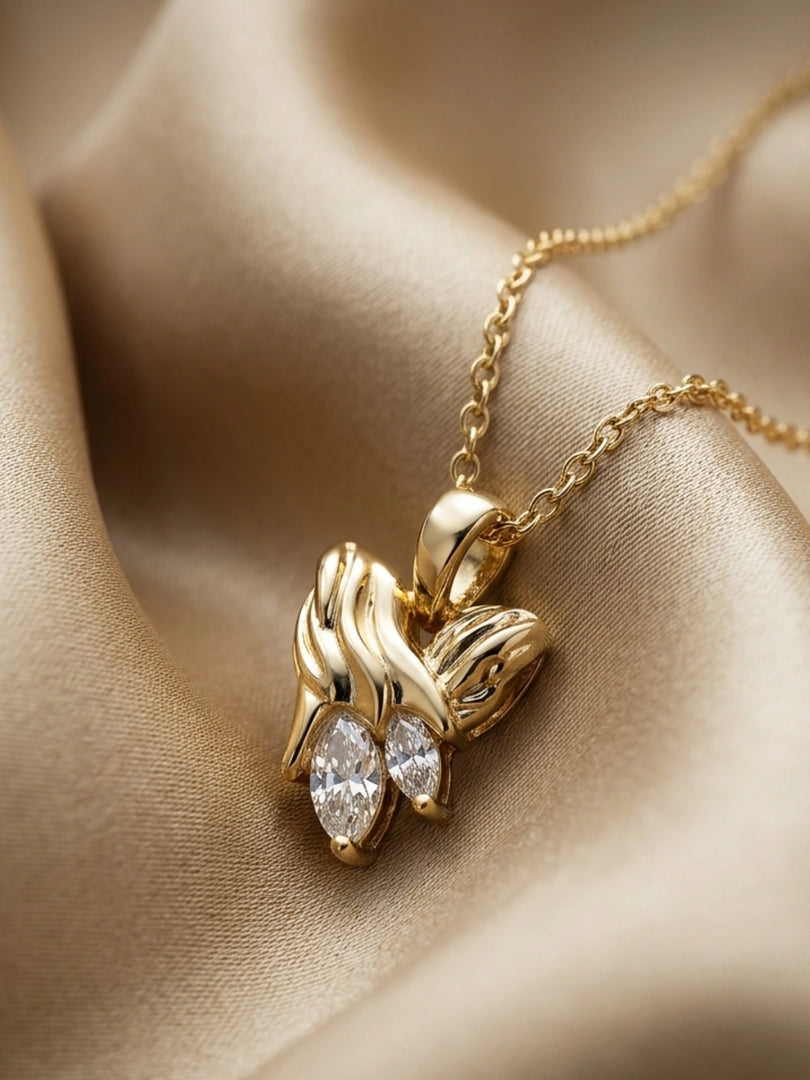 Amour Heart Pendant Necklace