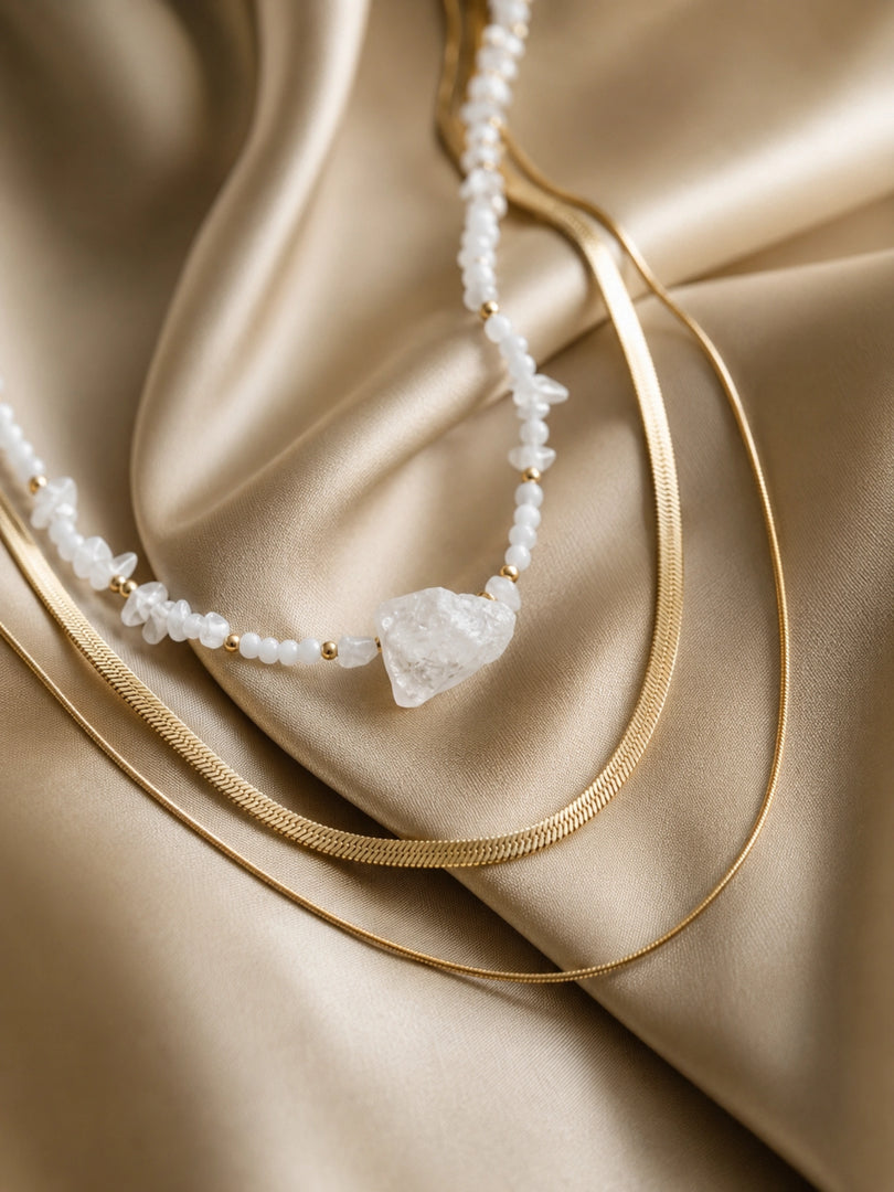 Luna Quartz Layered Necklace