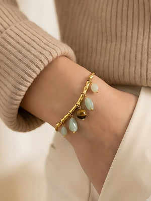 Harmony Stone Charm Bracelet | Neelora