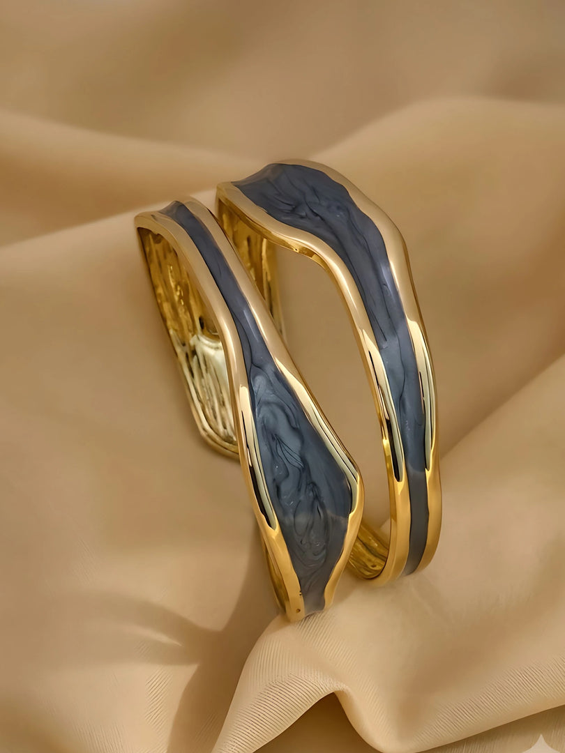 Midnight Wave Cuff Bracelet