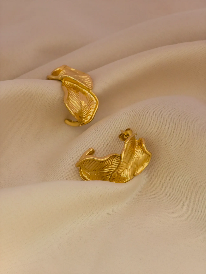 Golden Leaf Earring