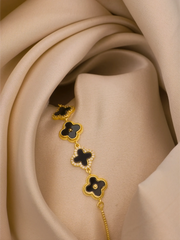 Midnight Clover Bracelet