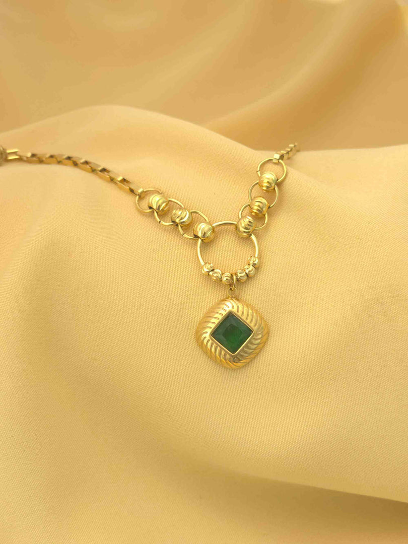 Emerald Aura Charm Bracelet