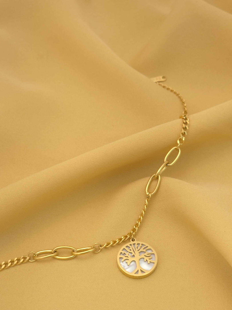 Golden Life Link Necklace
