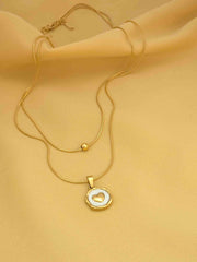 Golden Heart Seal Necklace