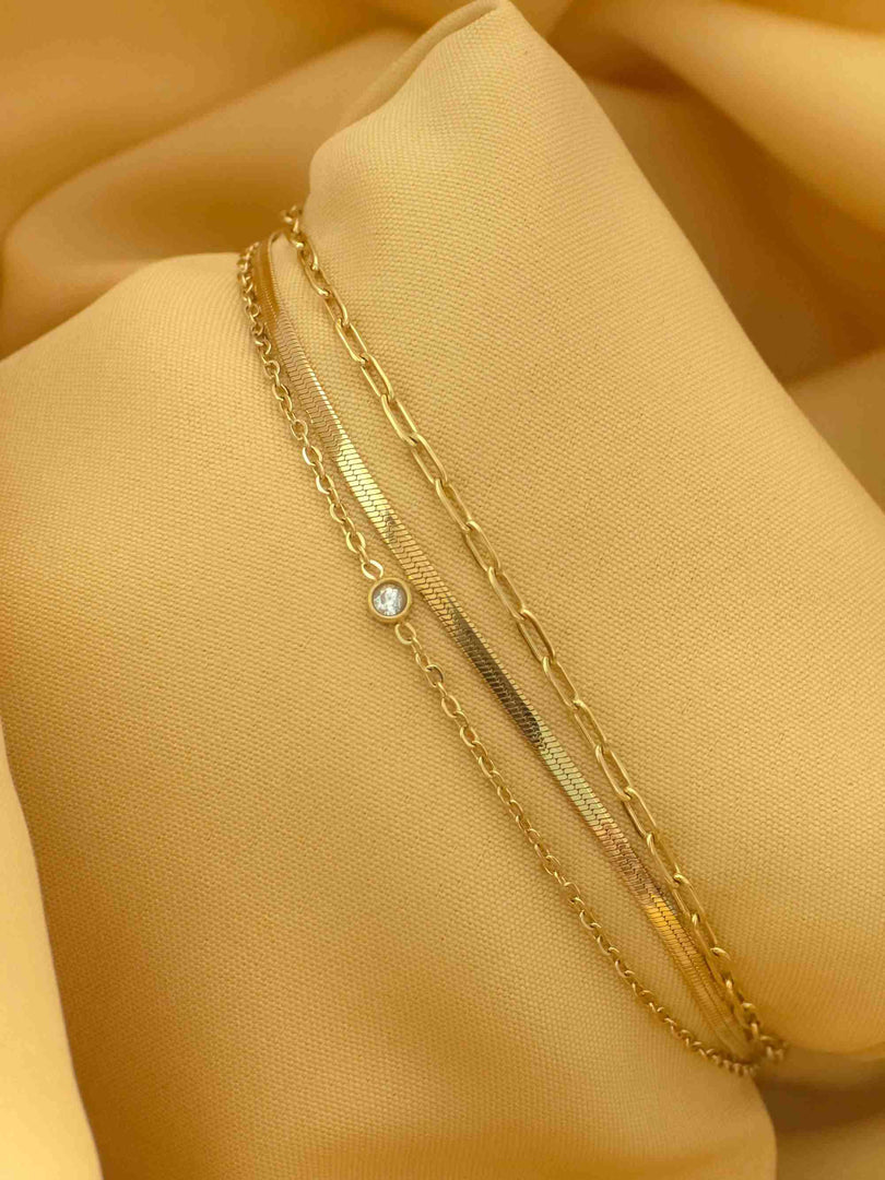 Trio Classic Layered Bracelet