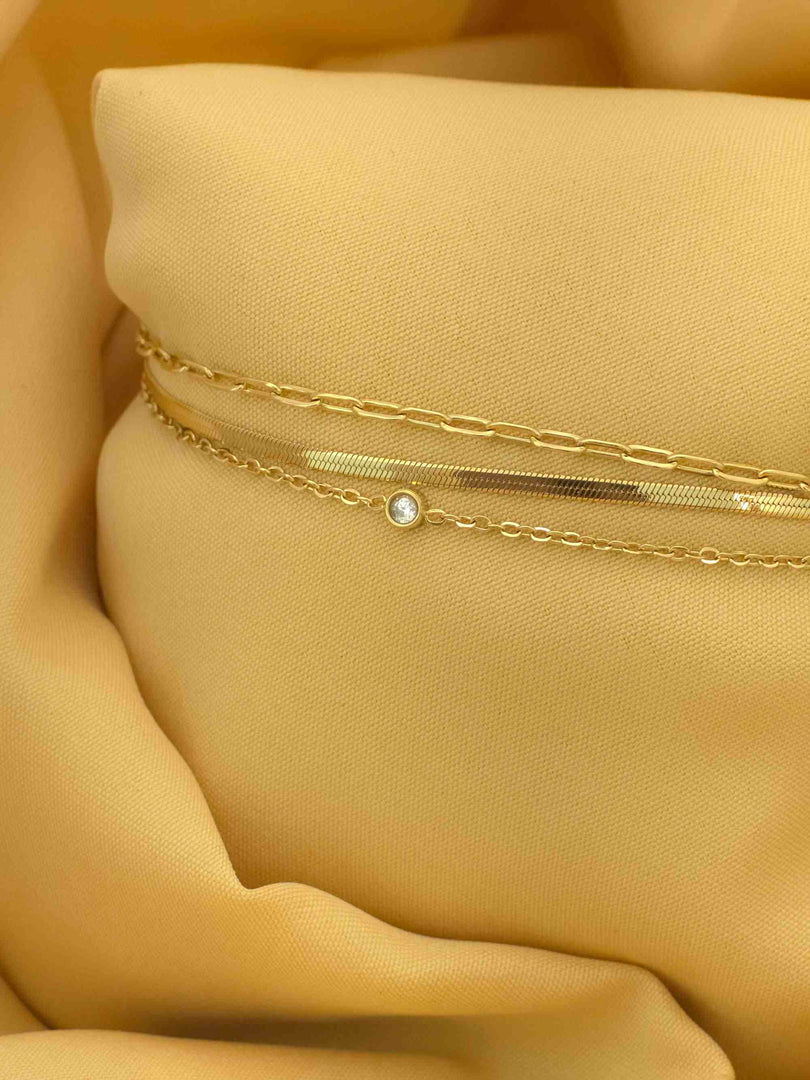 Trio Classic Layered Bracelet