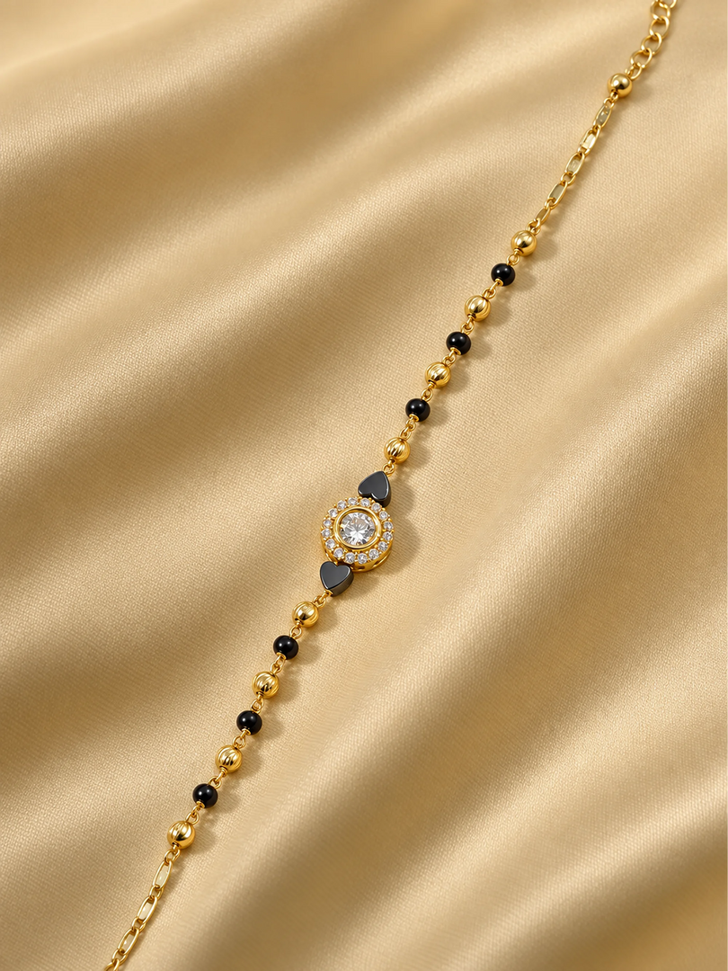 Radiant Halo Mangalsutra Bracelet