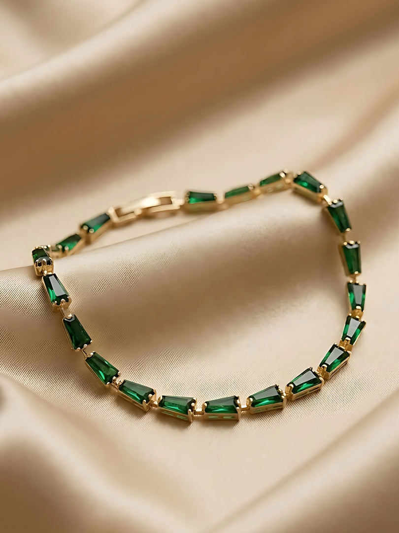 Emerald Luxe Tennis Bracelet