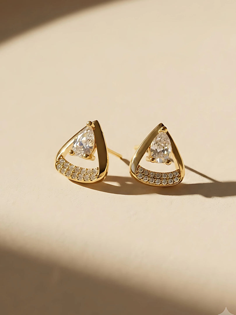 Aurora Teardrop Stud Earrings