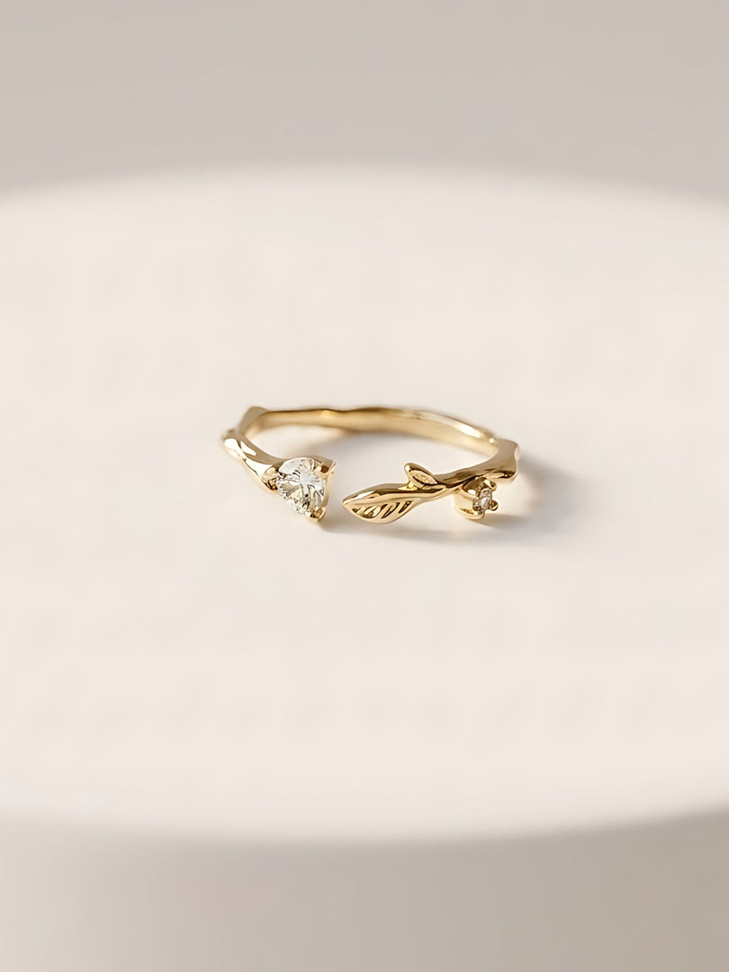 Golden Bloom Whisper Ring