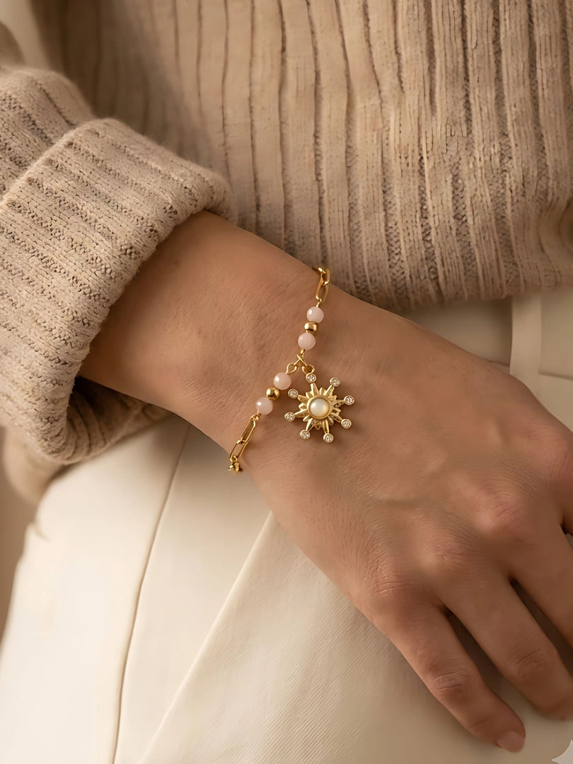 Celestial Bloom Charm Bracelet