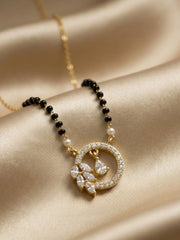 Golden Halo Pearl Mangalsutra