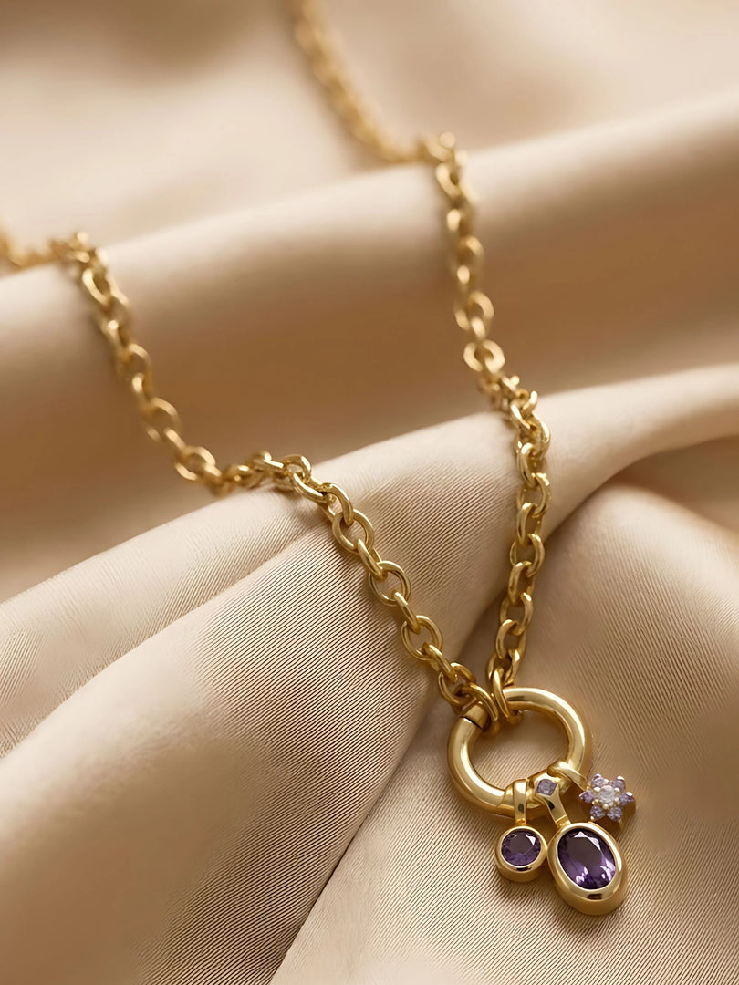 Midnight Charm Pendant Necklace