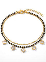Diamond Charm Mangalsutra Bracelet