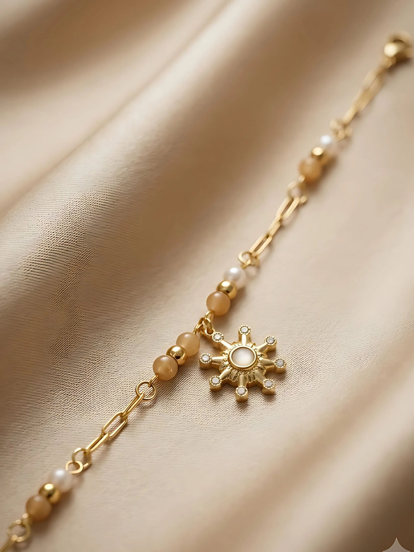 Celestial Bloom Charm Bracelet