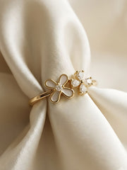 Golden Blossom Duo Ring
