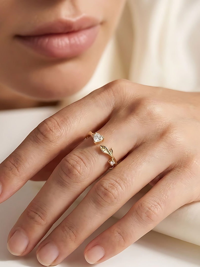 Golden Bloom Whisper Ring