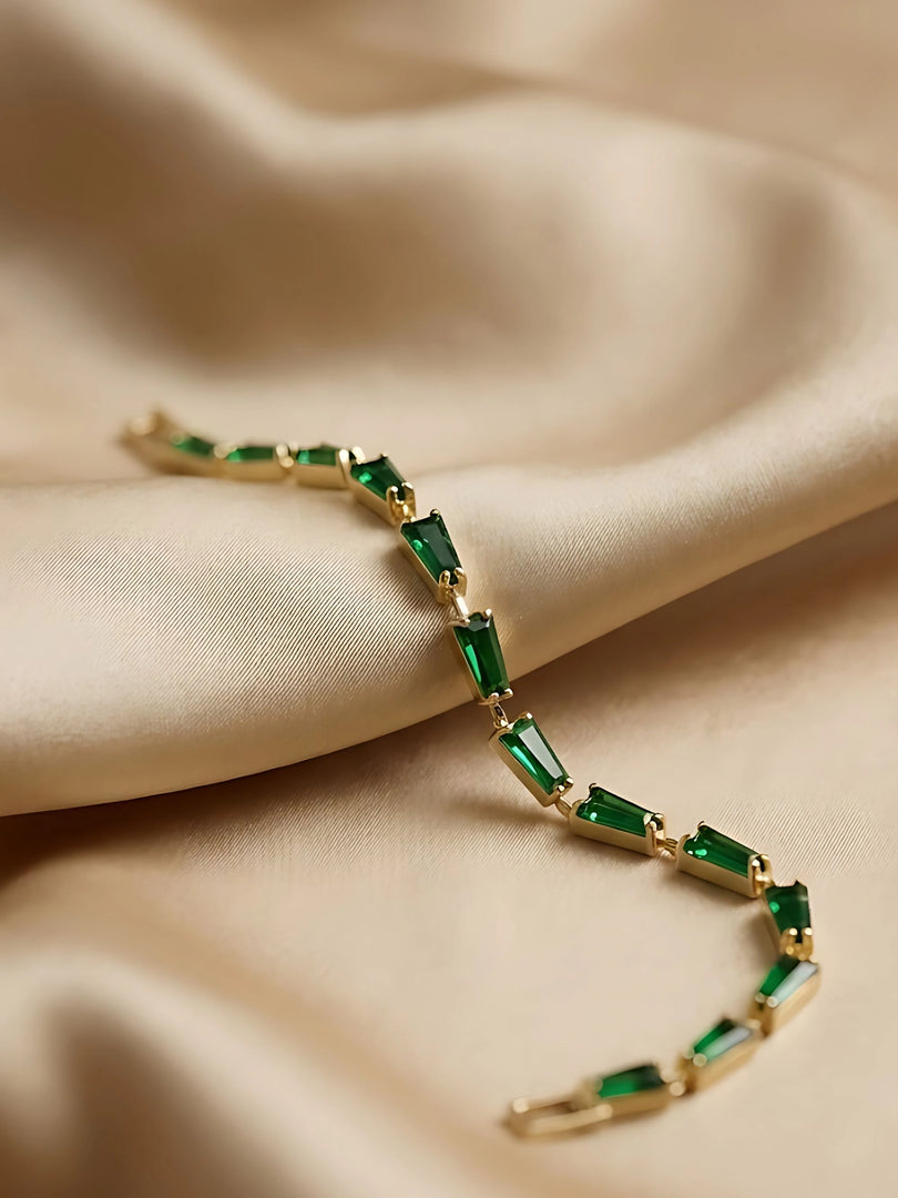 Emerald Luxe Tennis Bracelet